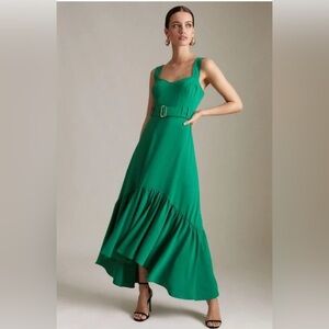 Karen Millen soft tailored hem high low dress